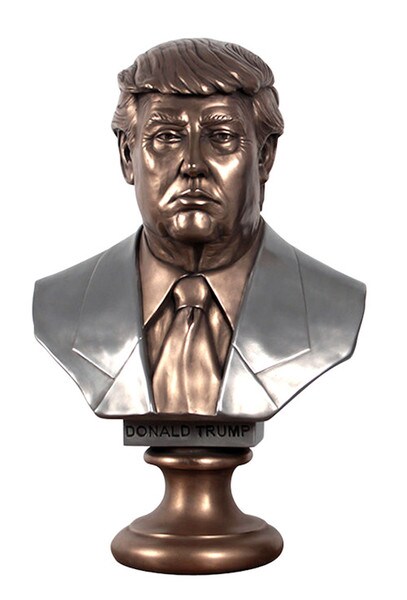 Donald Trump Portrait Bust Sculpture life Size prestation President